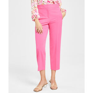 Bar III Women's Size 4 Hot Pink Bi-Stretch Straight-Leg Ankle Dress Pants NWT
